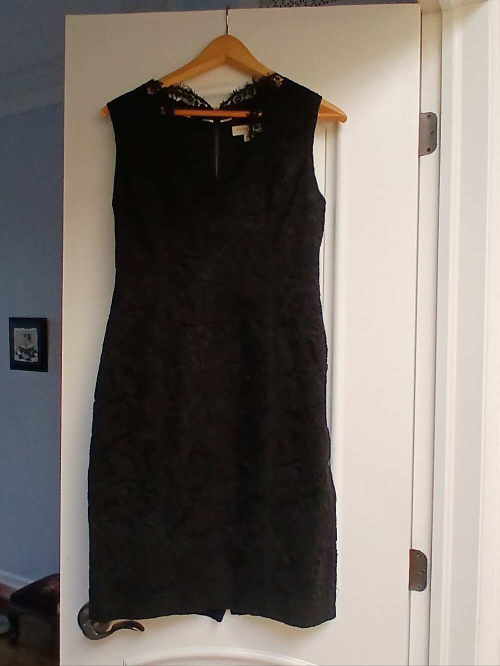 Burberry London Black Lace Sheath Dress